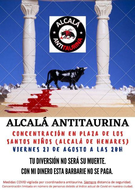 Convocatoria contra los festejos taurinos en Alcalá de Henares