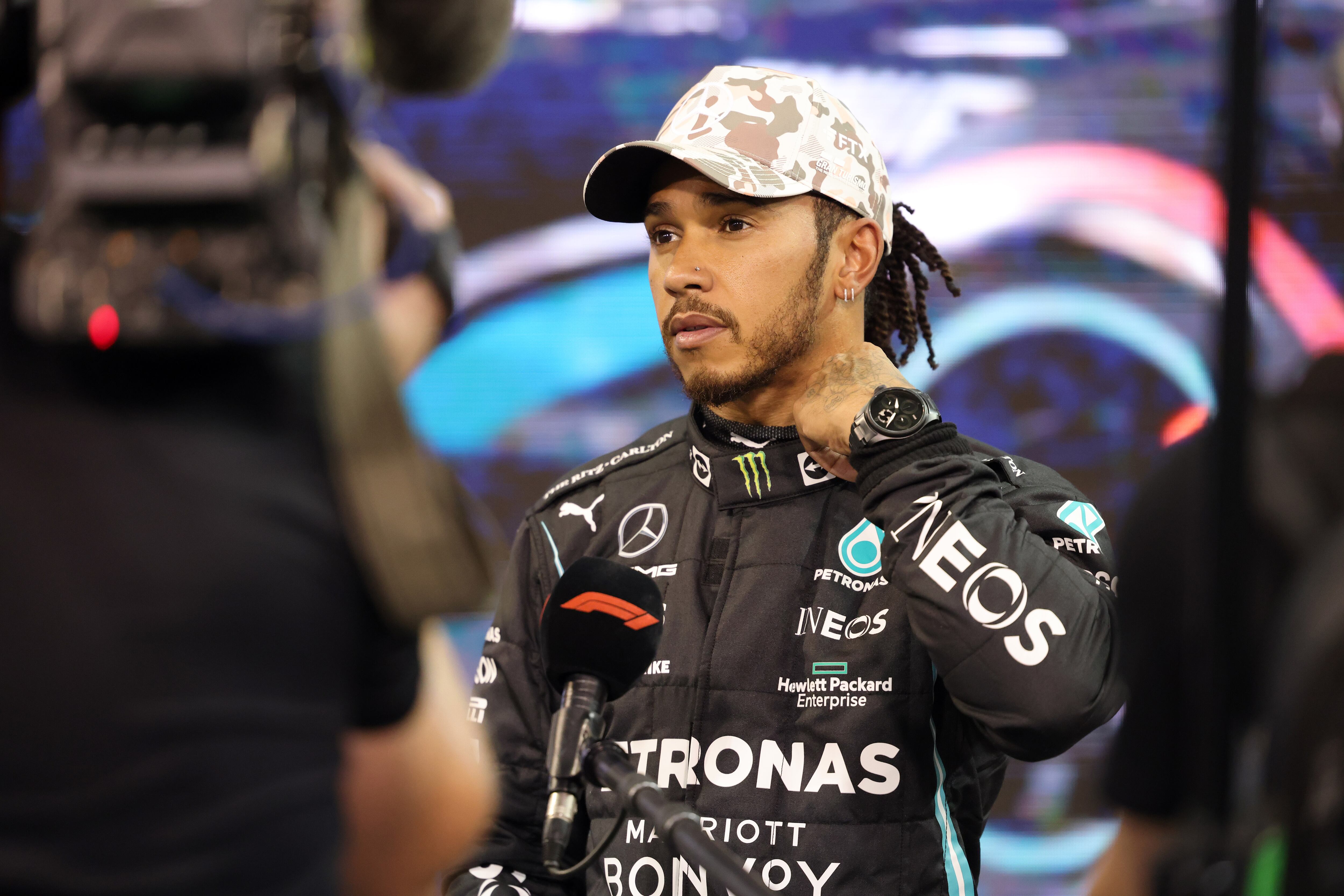 Lewis Hamilton en el Gran Premio de Abu Dhabi