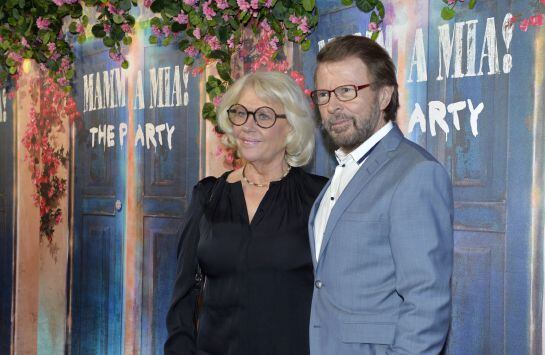 Bjorn Ulvaeus y su pareja, Lena Kallersjo