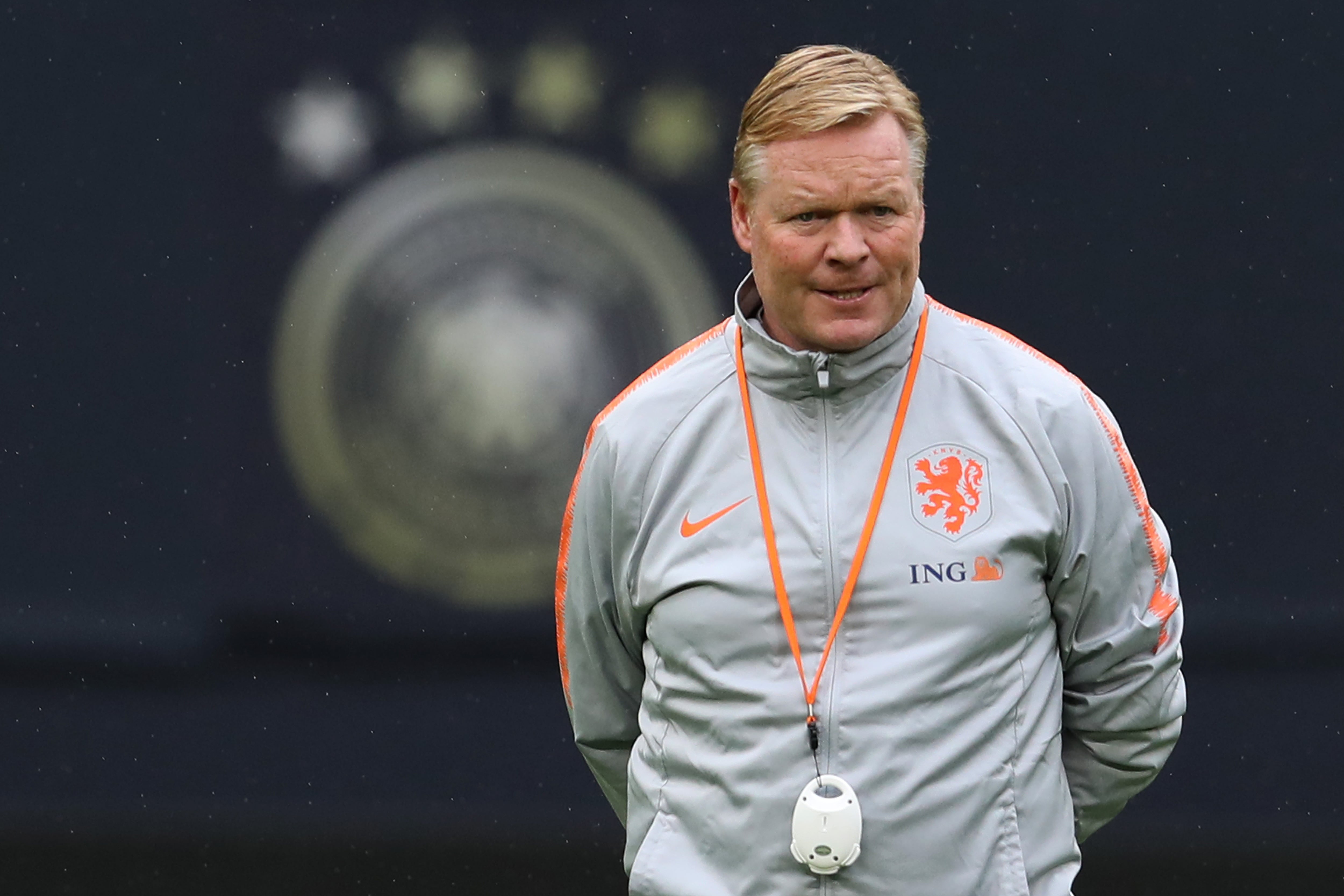 Koeman, en 2019, durante su primera etapa en la selección de Países Bajos