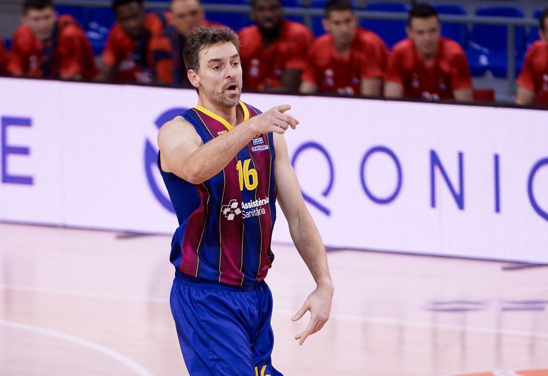 Pau Gasol en el Palau Blaugrana