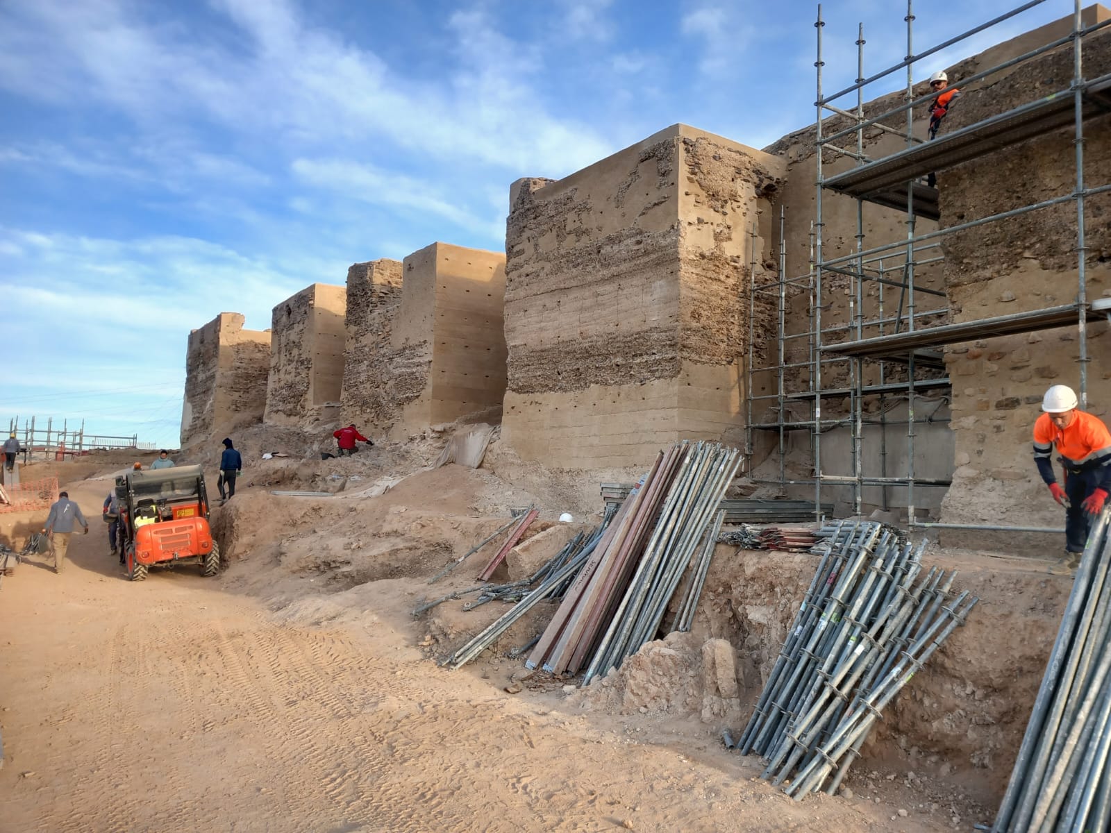 El Castillejo de Monteagudo (Murcia) durante las obras de rehabilitación