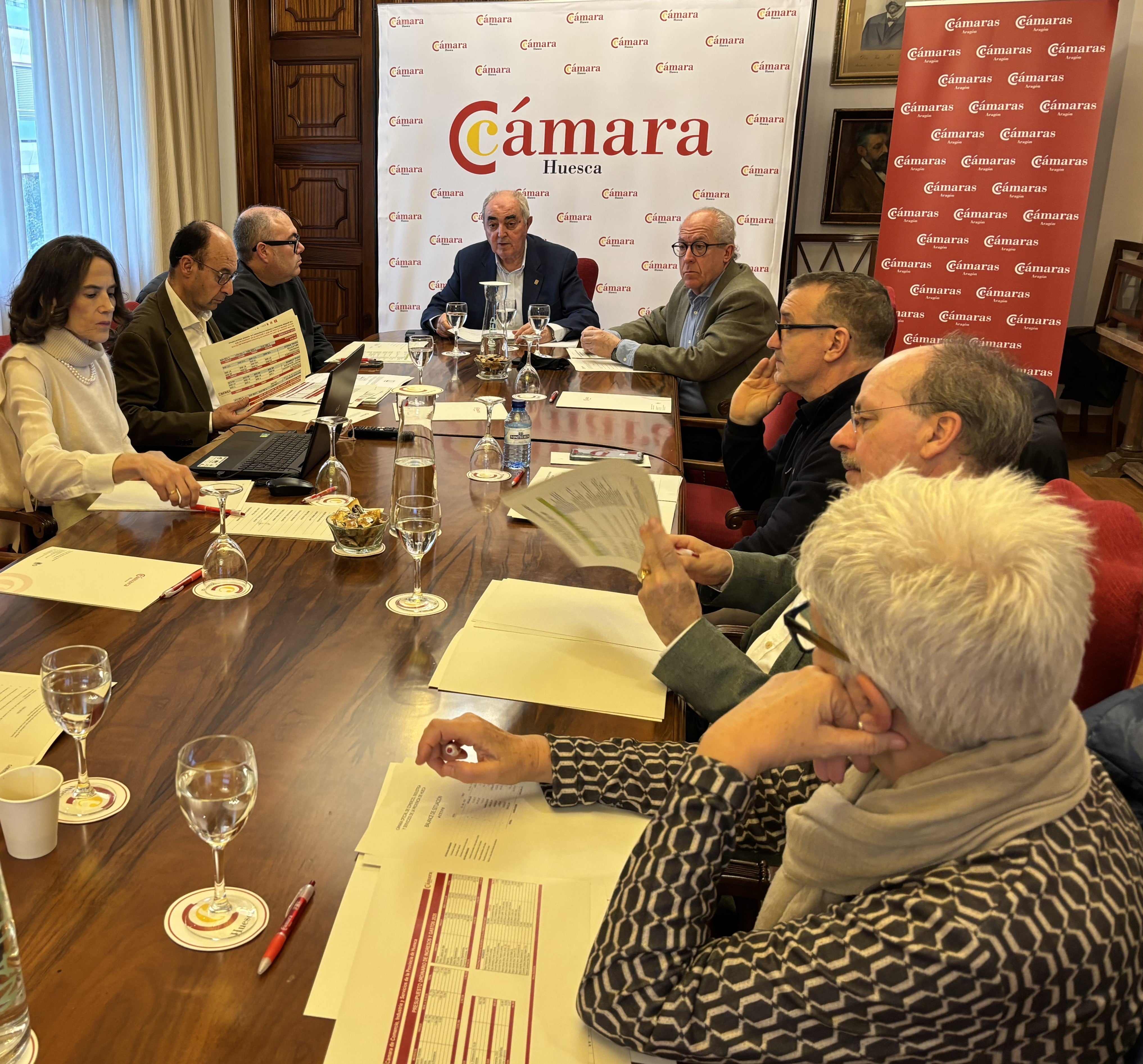 Pleno de la Cámara de Huesca.