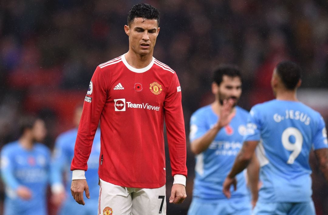 Cristiano Ronaldo en el partido frente al City