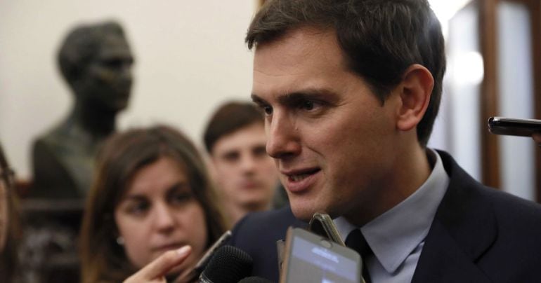 El líder de Ciudadanos, Albert Rivera, en el Congreso de los Diputados