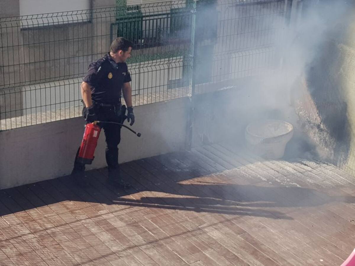 Un incendio que se quedó en un susto