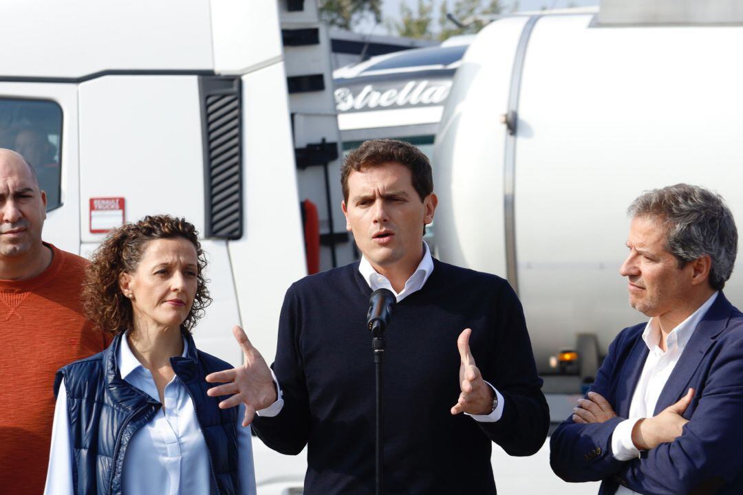 El presidente del Ciudadanos, Albert Rivera, en rueda de prensa