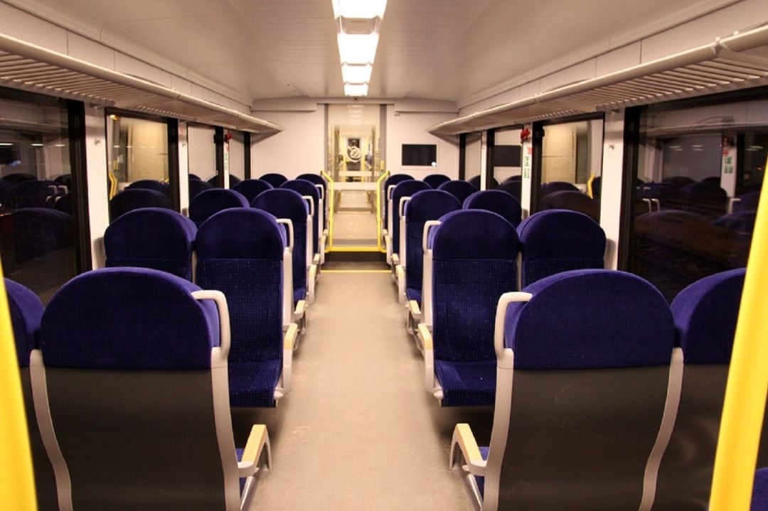 Interior de un tren de ARRIVA en Reino Unido