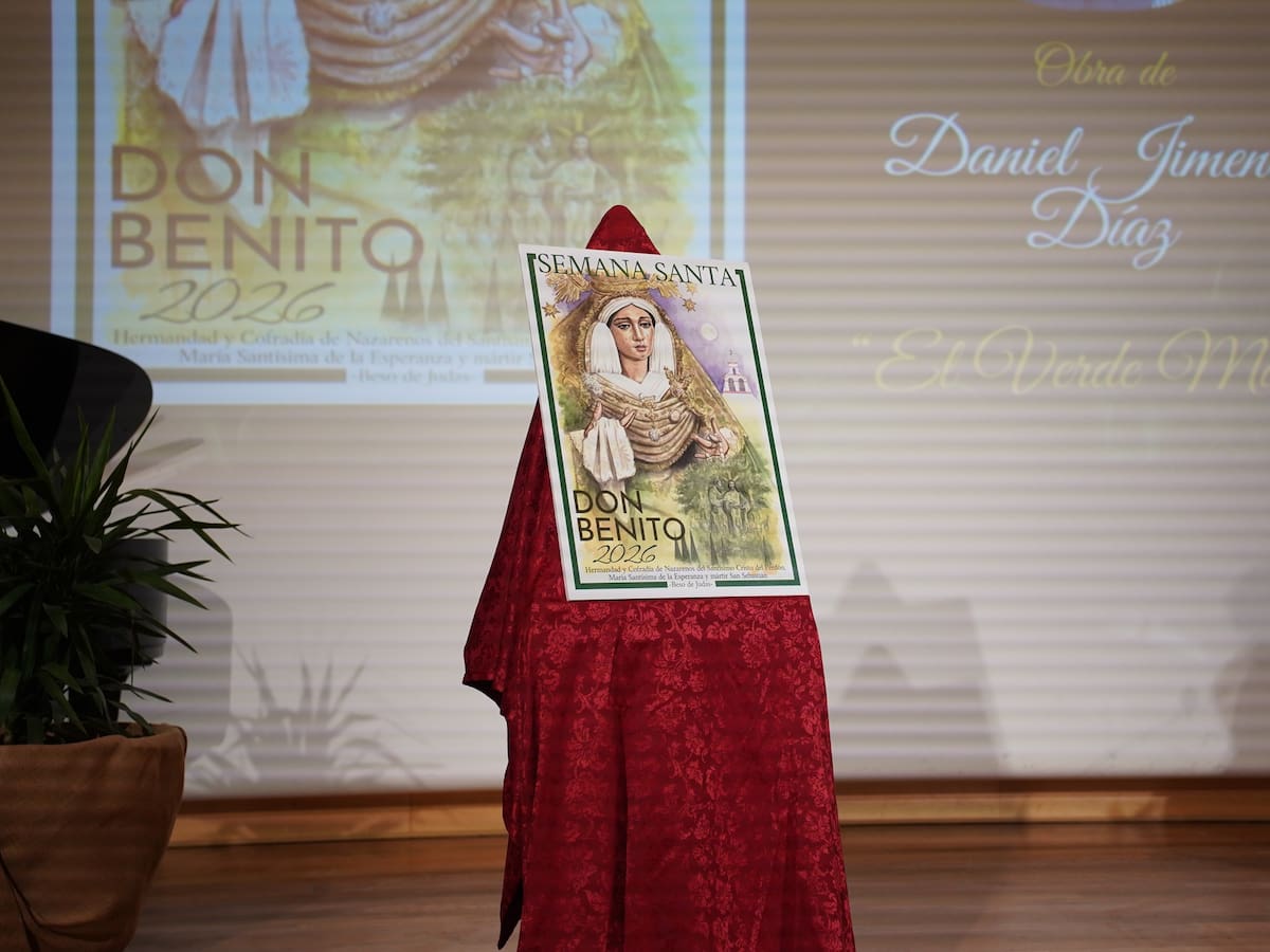 El cartel de la Semana Santa de Don Benito muestra este 2026 a María Santísima de la Esperanza