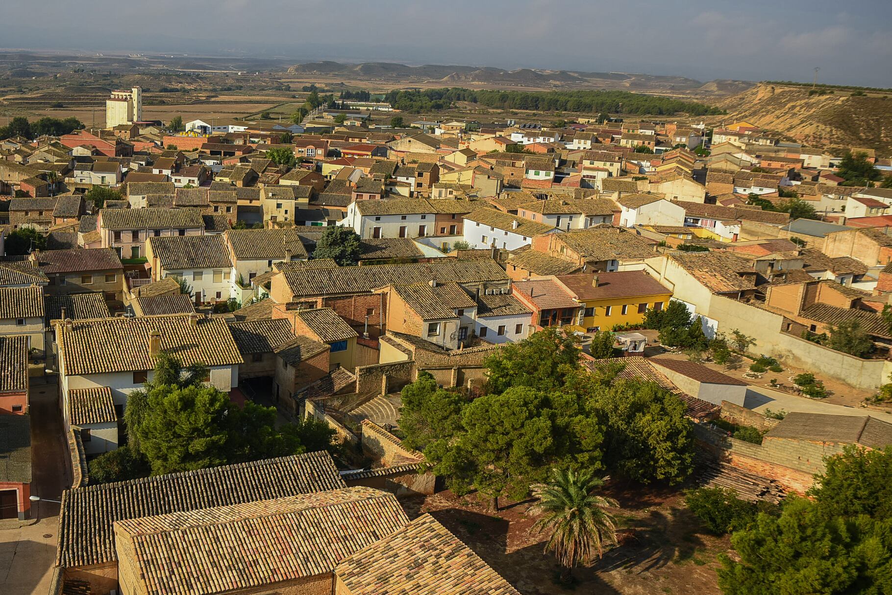 Vista de la localidad de Lanaja