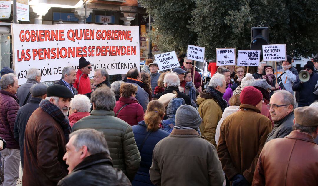 Imagen de archivo de una manifestación en defensa de las pensiones