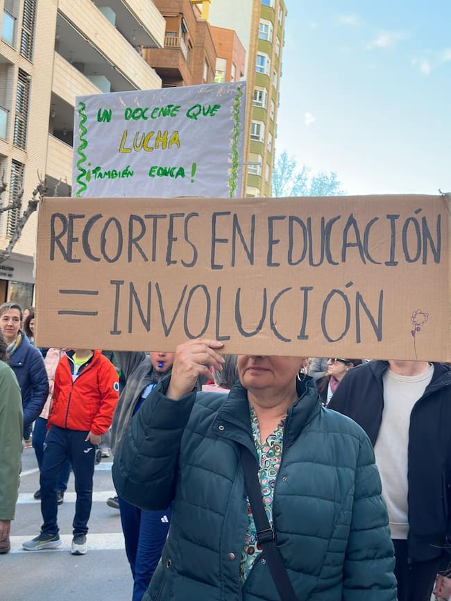 Manifestación en Villena