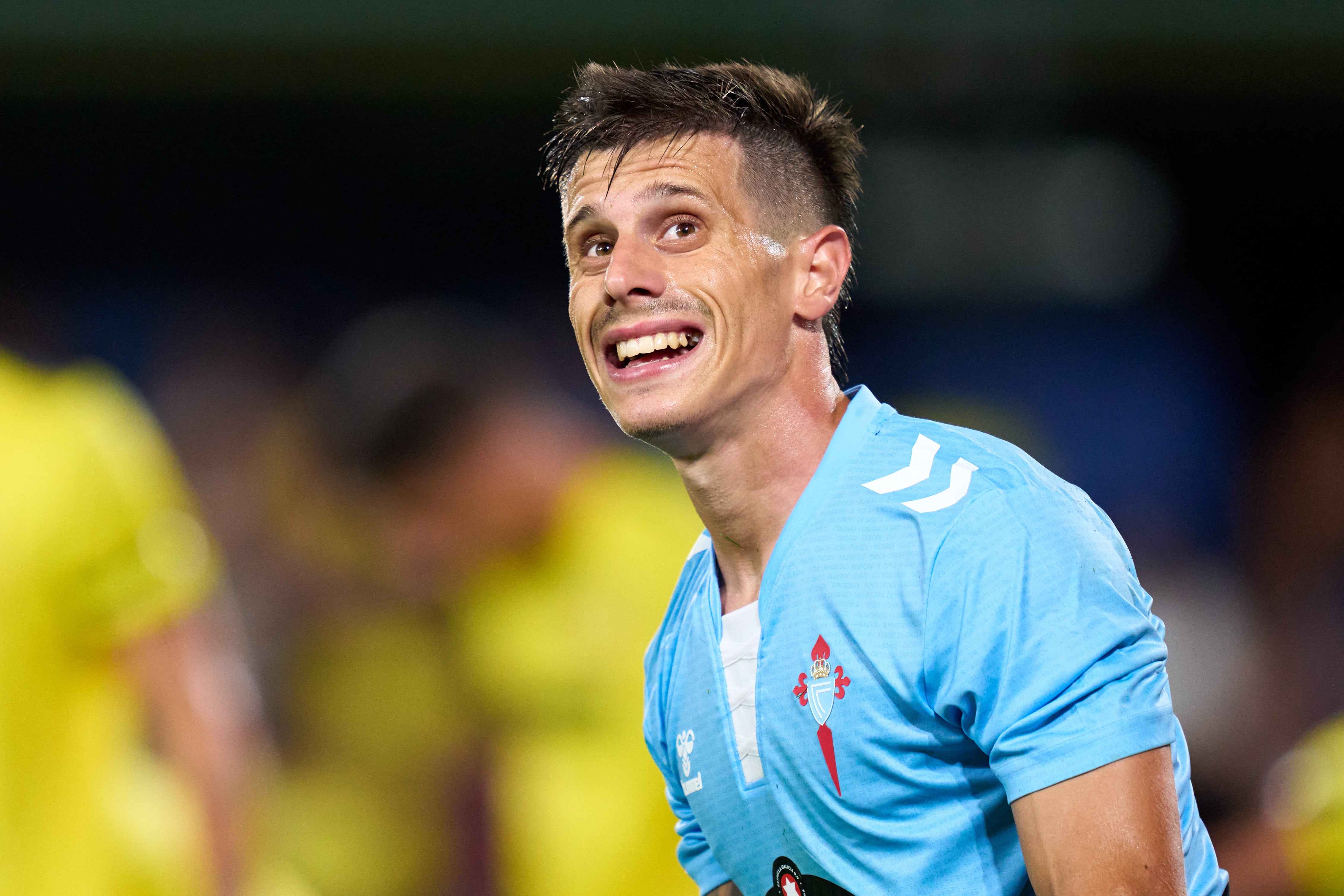 Alfon González, durante un partido de Liga con el Celta de Vigo