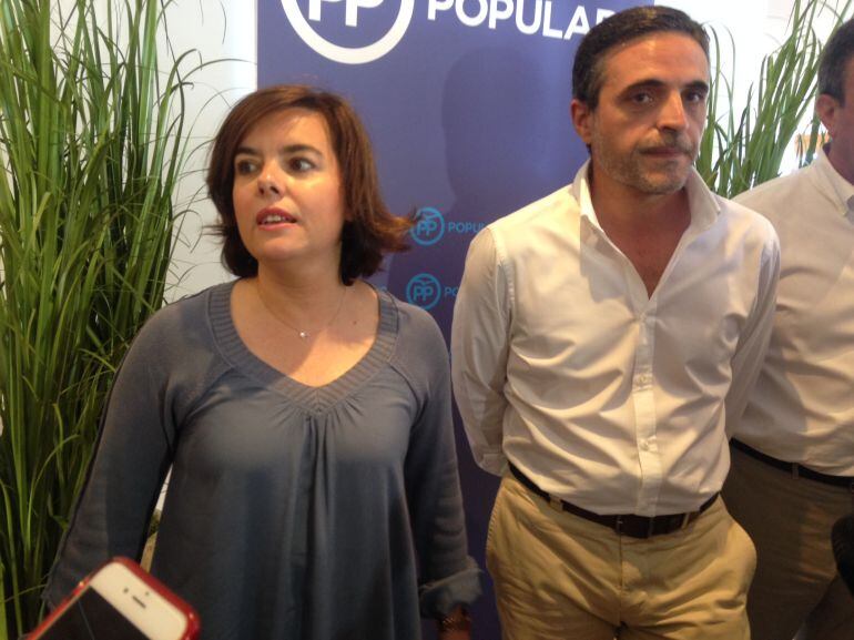 Imagen de archivo de Soraya Sáenz de Santamaría durante una visita reciente a Ibiza