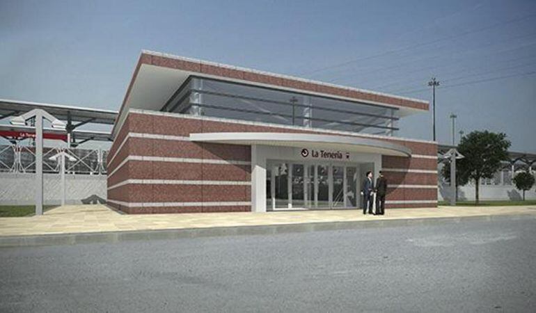 Reconstrucción del apeadero de La Tenería en Pinto, que podría ser una realidad en 2017