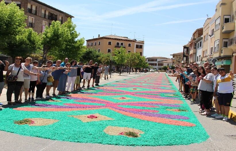 La Fiesta de Alfombras del Corpus Christi en Tamarite de Litera