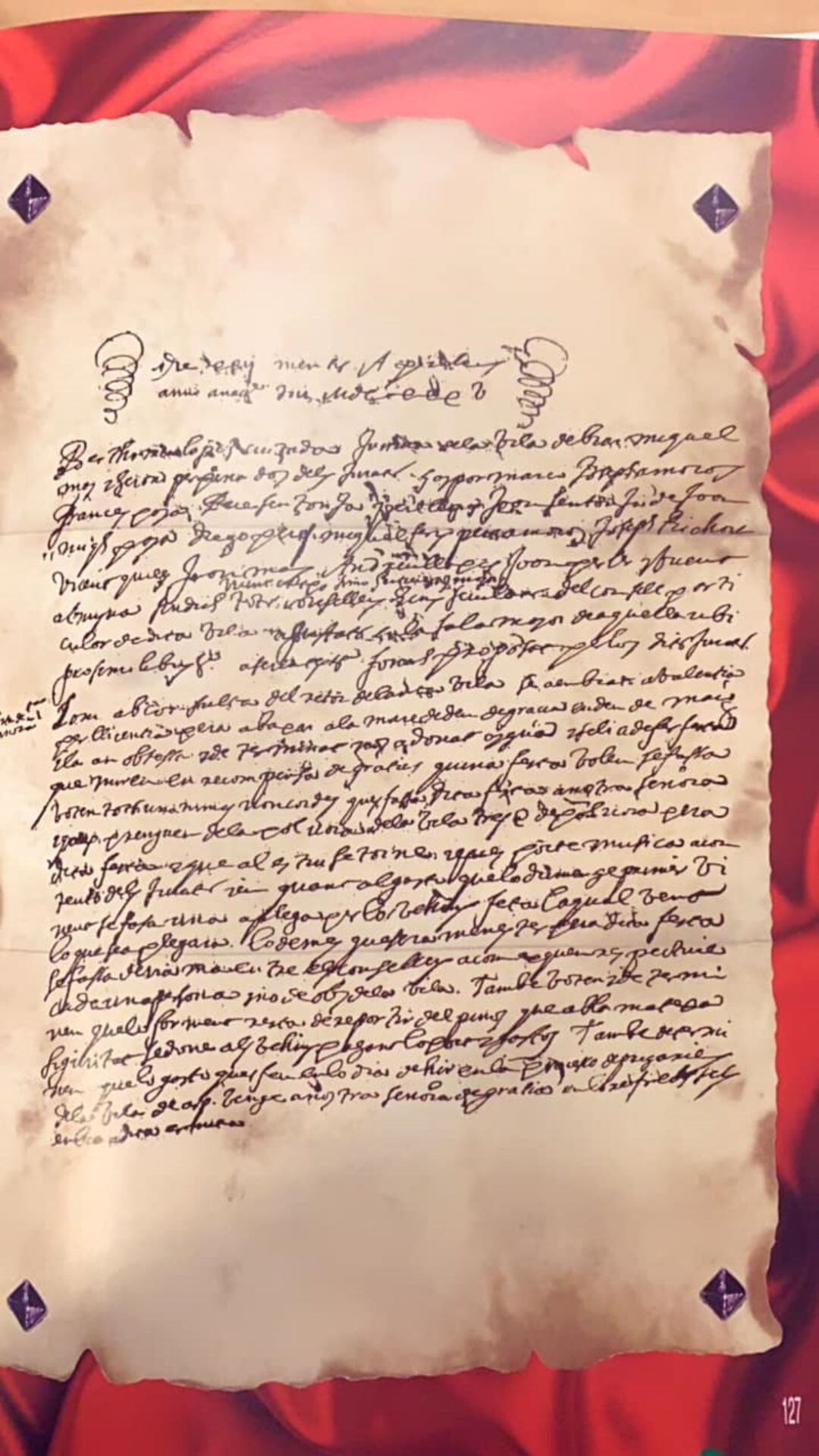 Documento que solicitaba la cesión de la imagen de la Virgen de Gracia