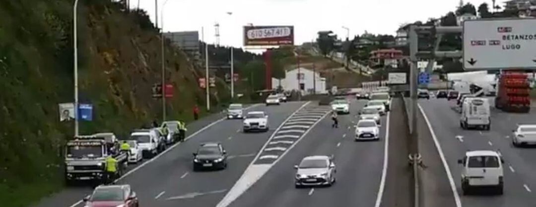 Accidente en Alfonso Molina, A Coruña