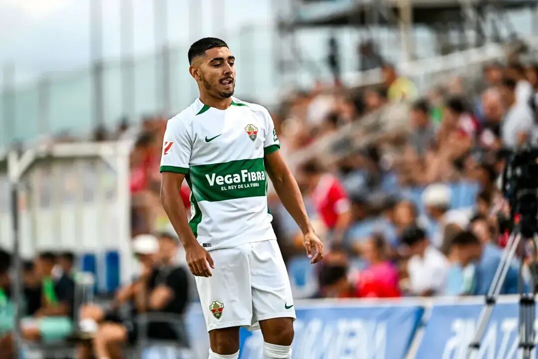 David Conejero durante un partido con el Elche B