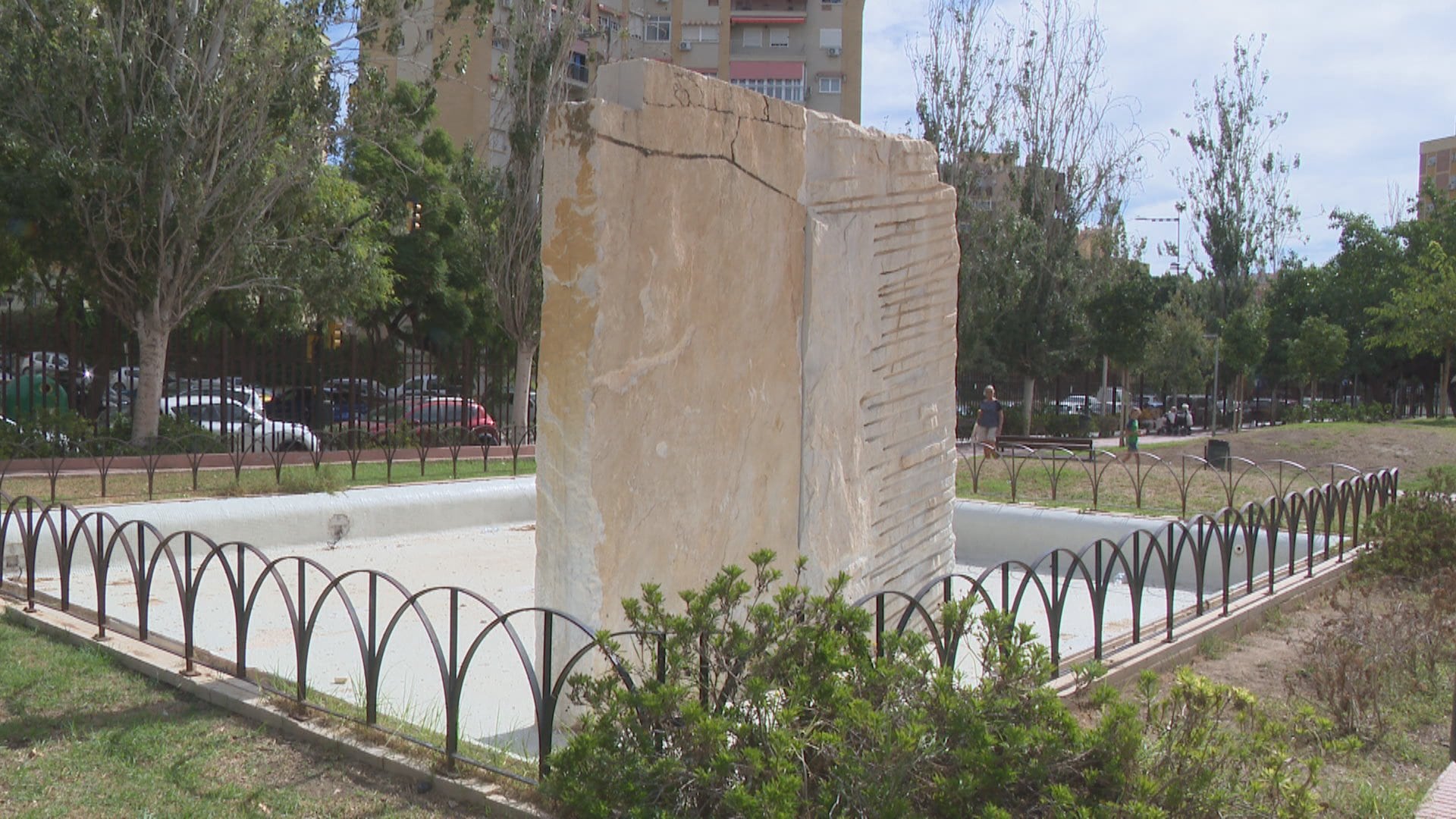 La fuente de la barriada de Nueva Málaga