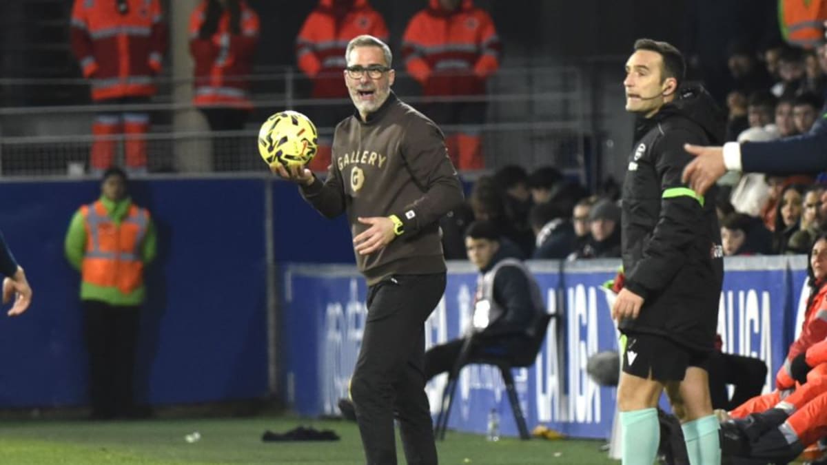 Bolo se mostraba contento por la victoria de la SD Huesca