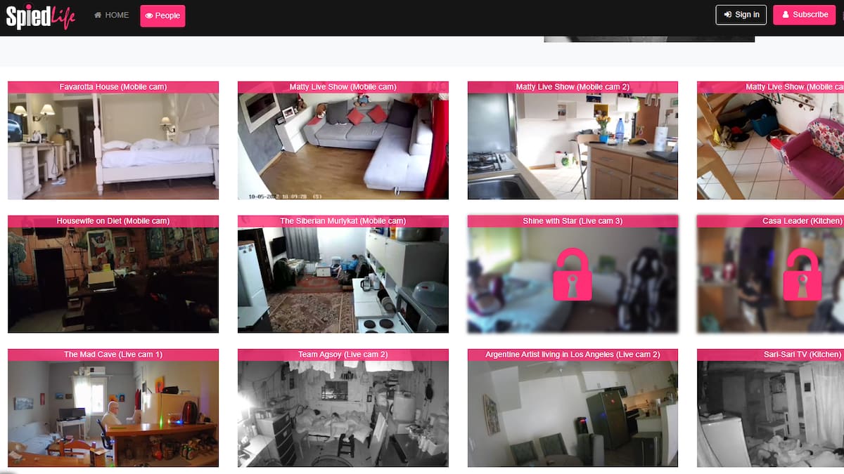 Mirar y que te miren, la plataforma italiana que retransmite las vidas de gente normal en directo