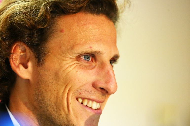 Primer plano de Diego Forlán