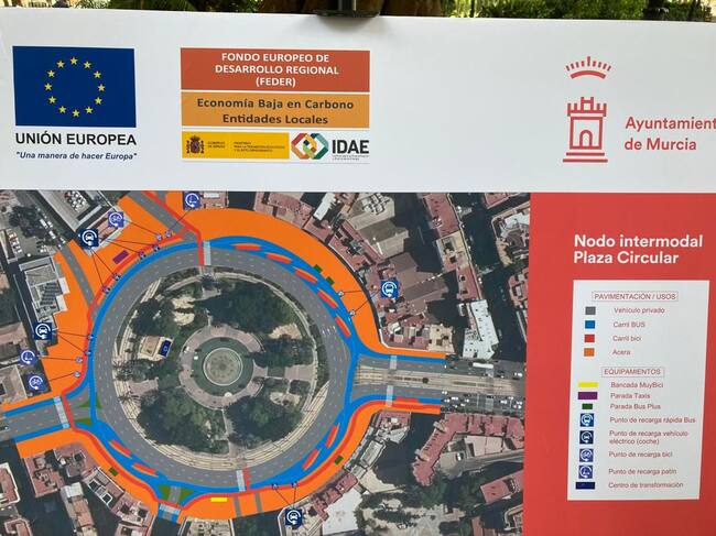 Proyecto para la plaza Circular como nodo de transporte intermodal
