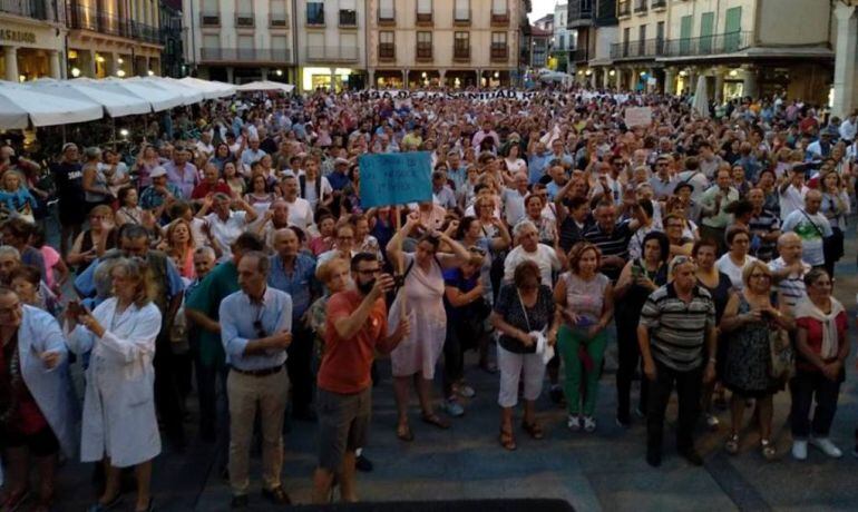 Protesta por los recortes en la Sanidad rural celebrada en Astorga