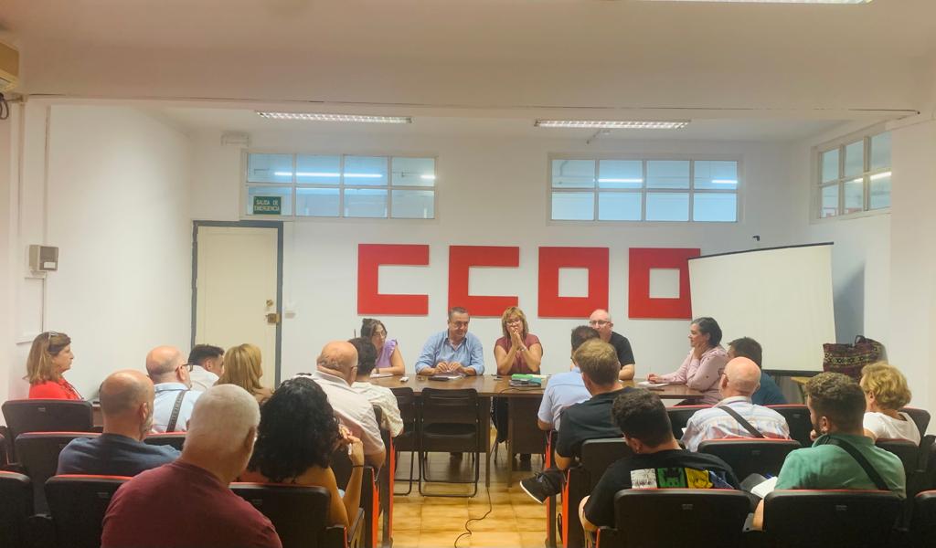 Encuentro celebrado este martes en la sede de CCOO Málaga