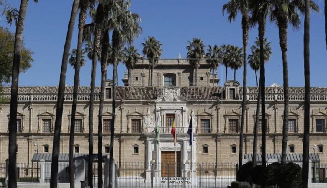 Fachada del Parlamento de Andalucía. Archivo.