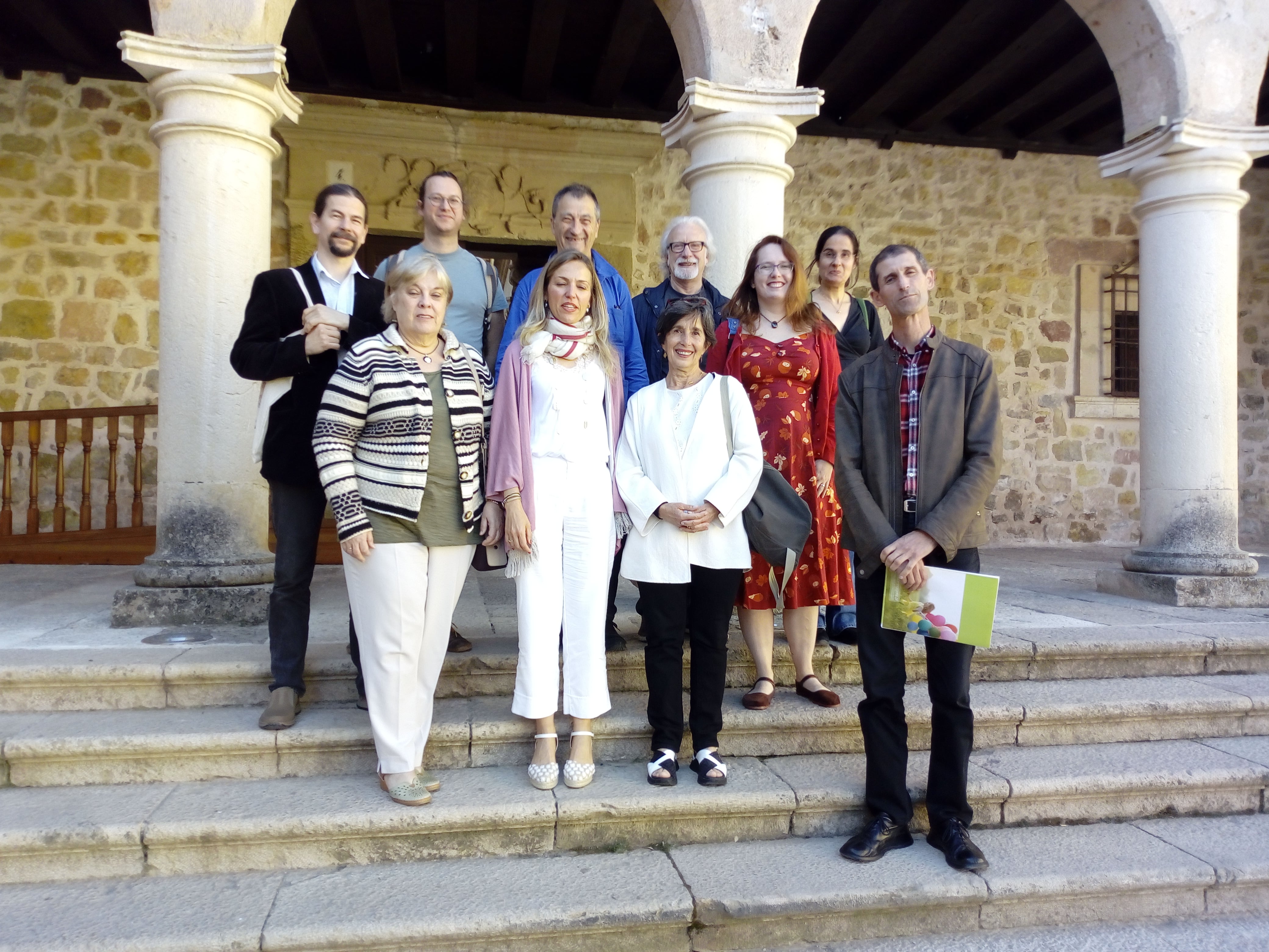 Narradores recibidos con la alcaldesa de Sigüenza