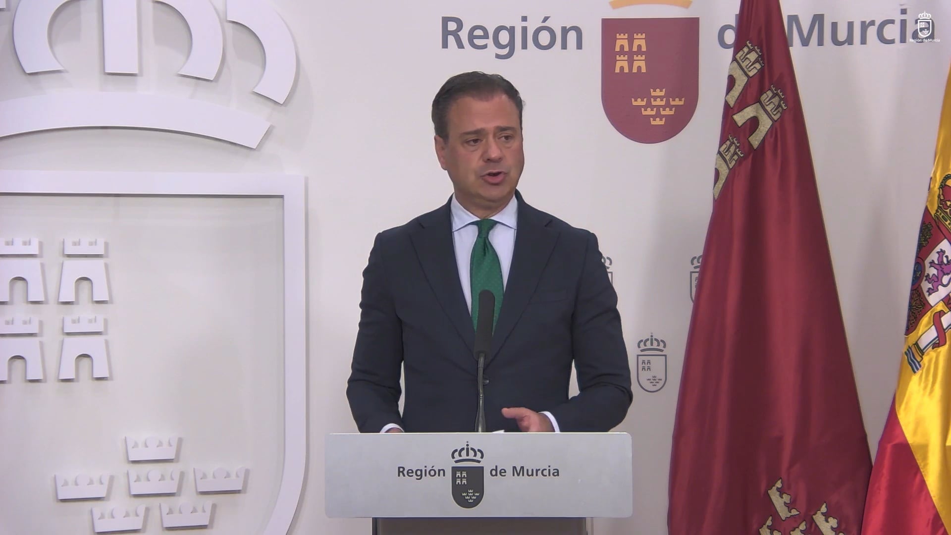 El portavoz del Gobierno, Marcos Ortuño