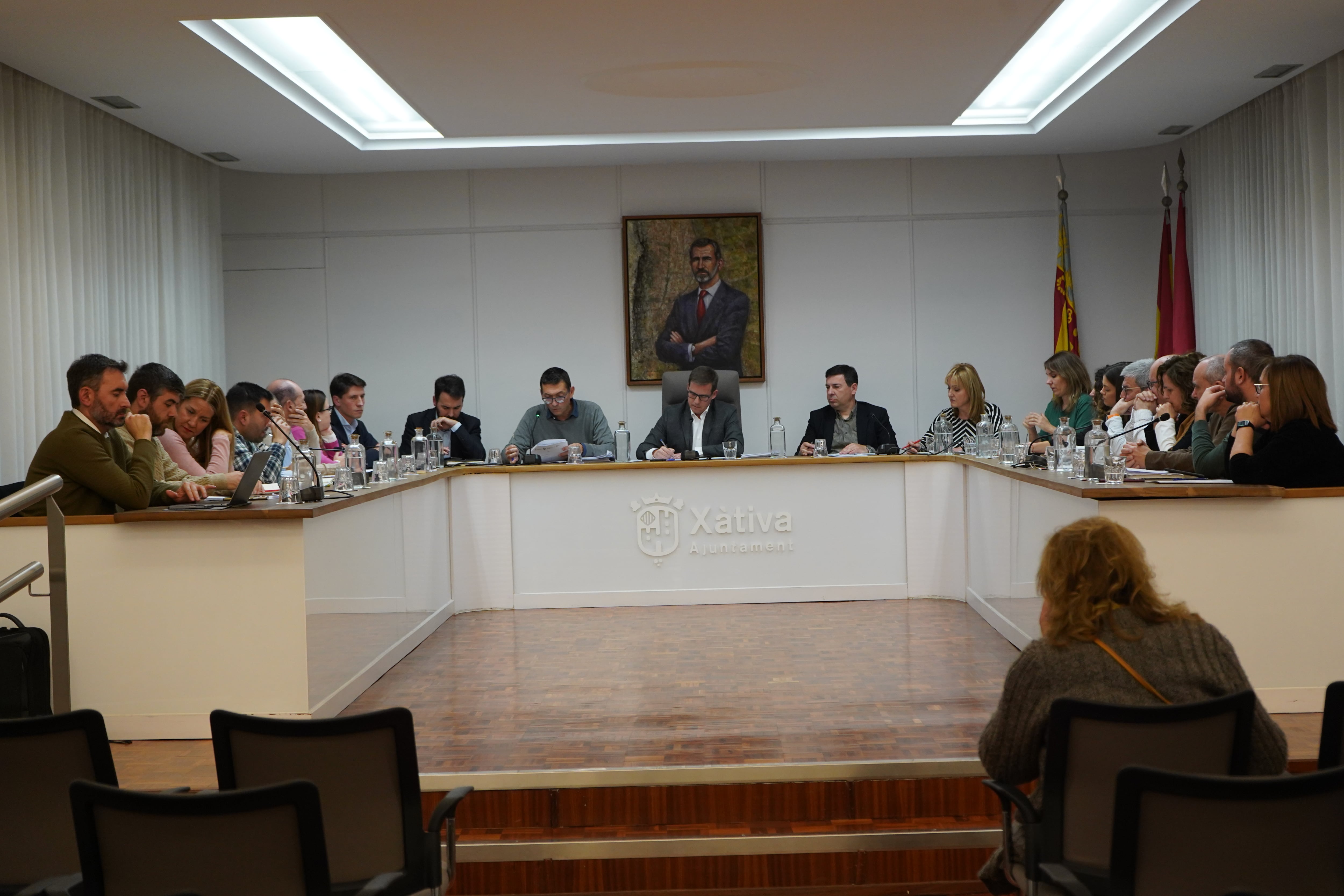 Pleno del mes de diciembre en Xàtiva