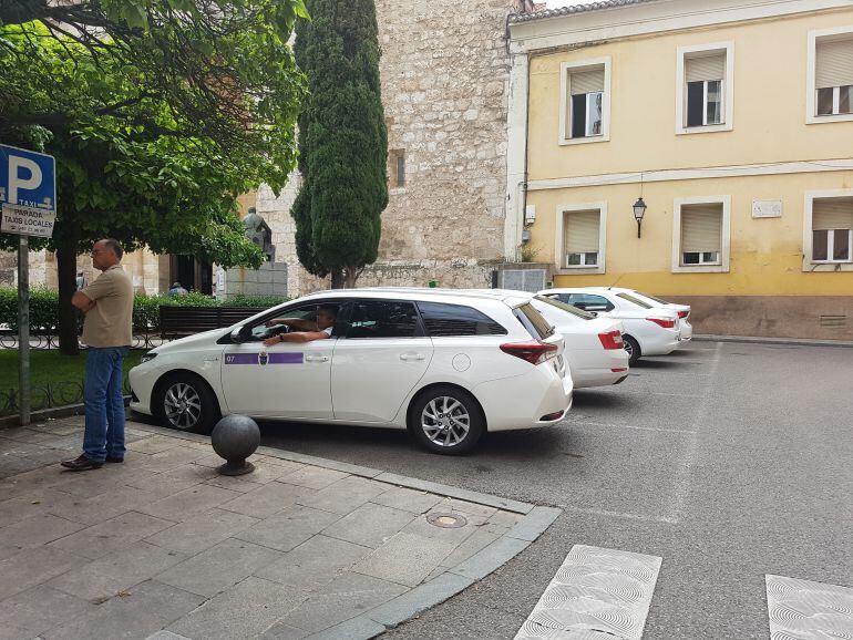 Parada de taxis en Guadalajara