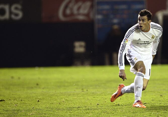 El galés, en una imagen correspondiente al duelo de Copa del Real Madrid ante Osasuna.