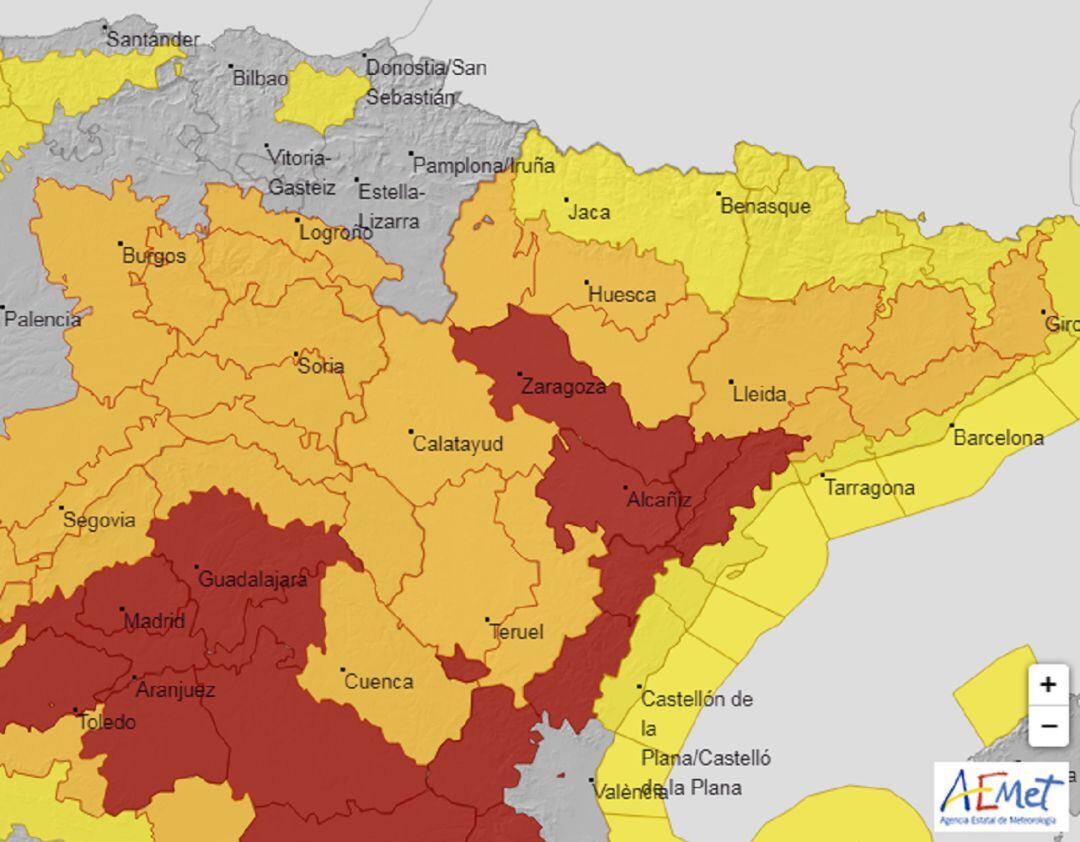 Alertas meteorológicas para las próximas horas