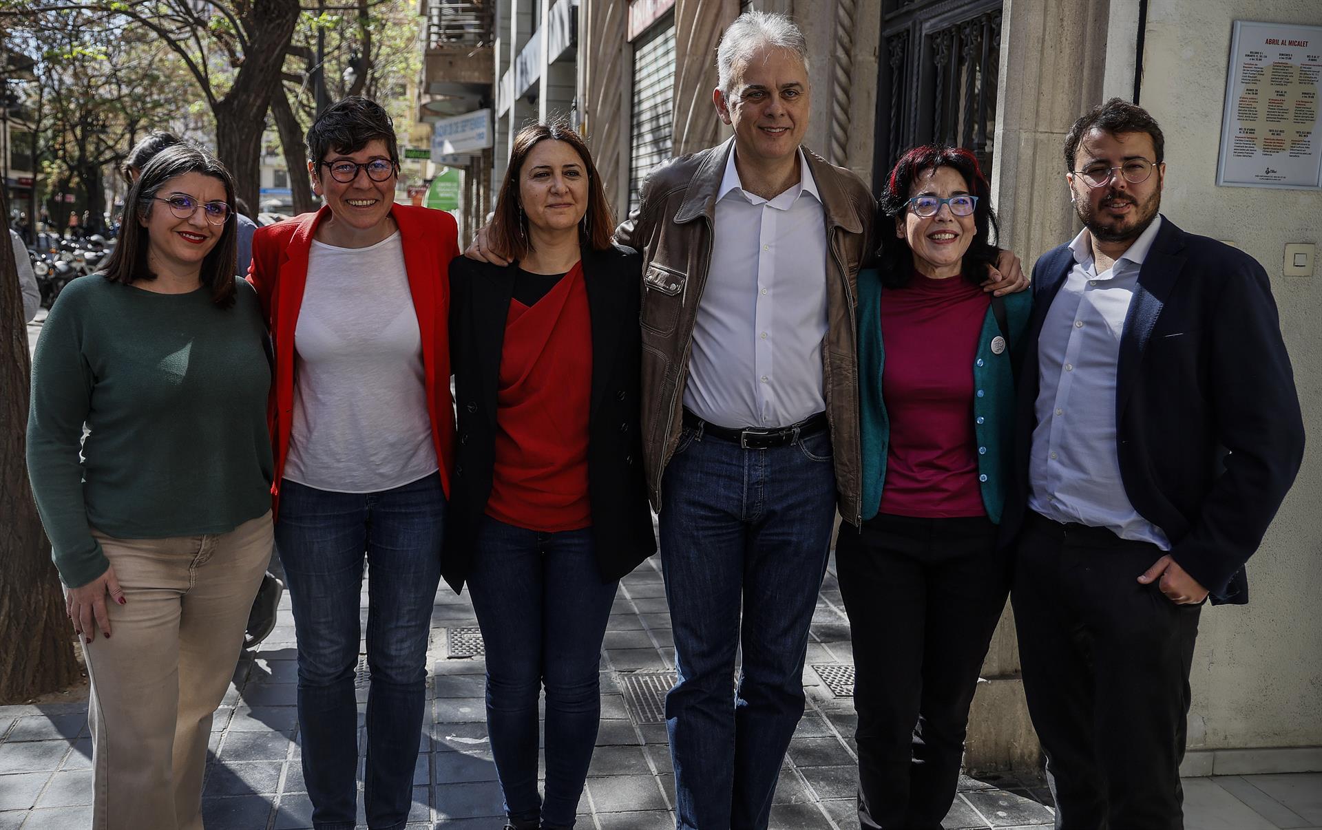 Presentación del acuerdo entre Podem y EU para las elecciones del 28M