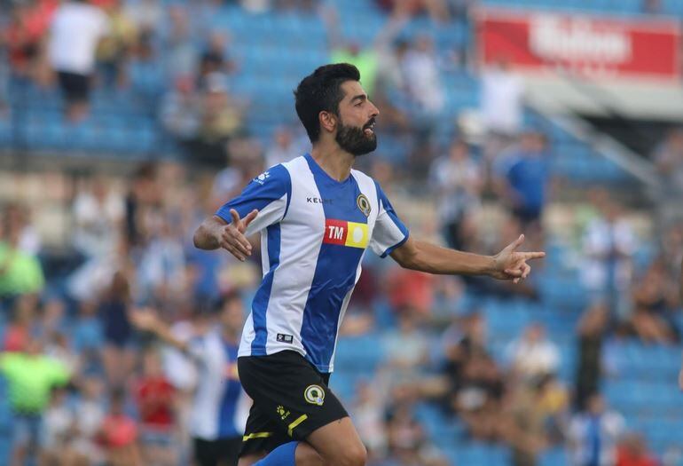 Carlos Martínez tras marcar al Real Murcia