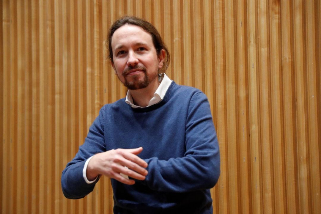 El secretario general de Unidas Podemos, Pablo Iglesias 