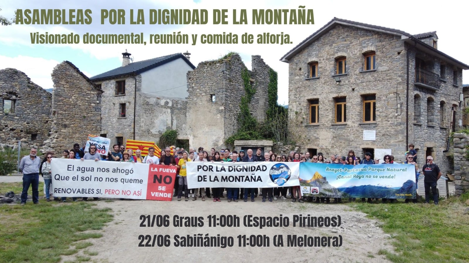 El pasado 26 de abril iniciaron el movimiento con un encuentro en Jánovas