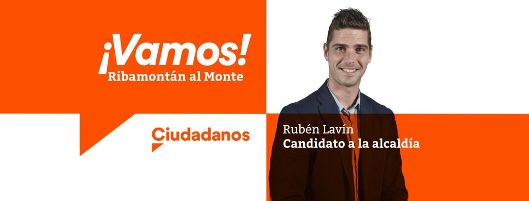 Rubén Lavín, en un cartel electoral