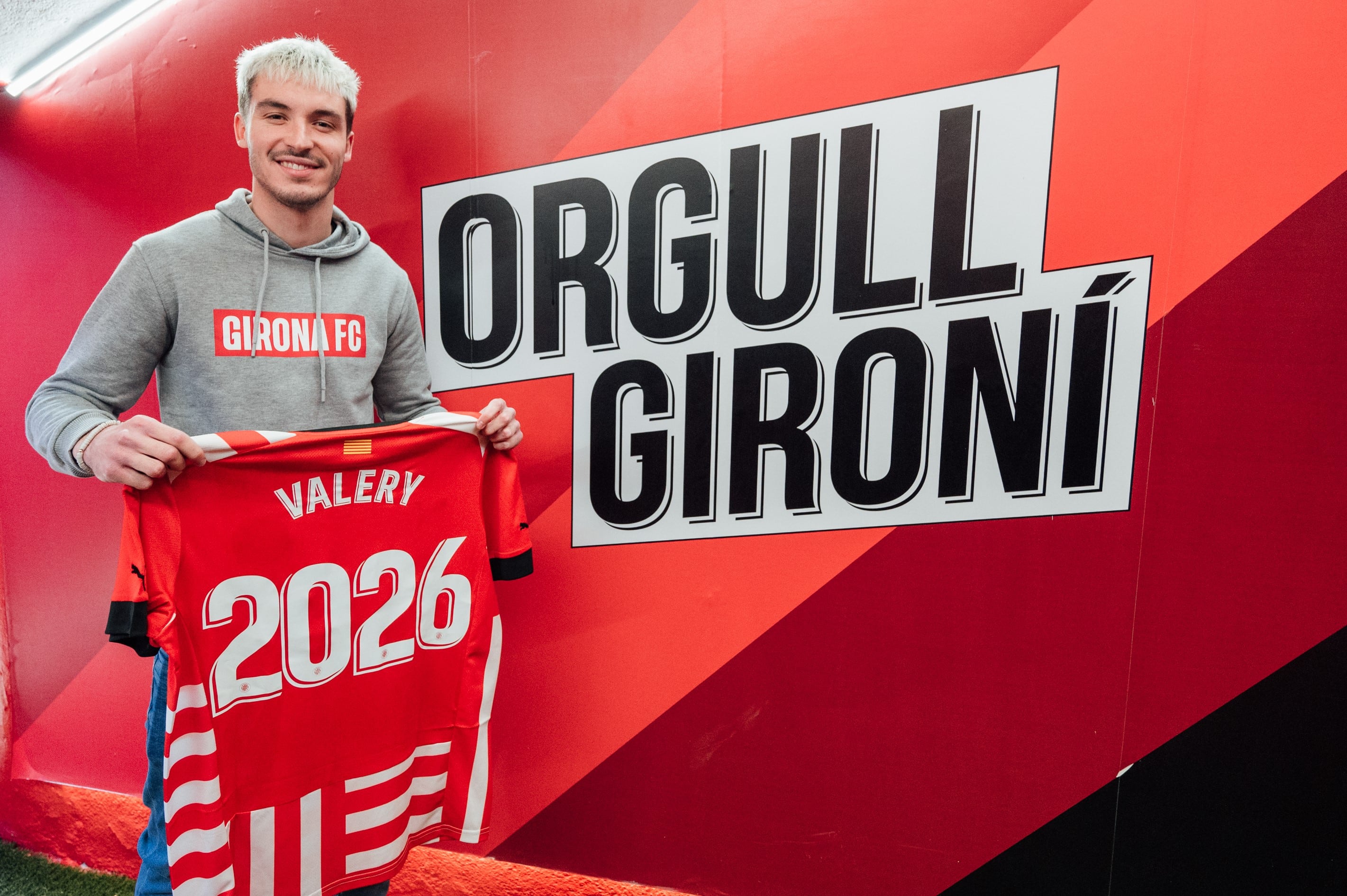 Valery Fernández, renova amb el Girona FC fins al 2026.