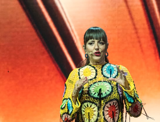 La actriz y cómica Yolanda Ramos en los Premios Feroz.