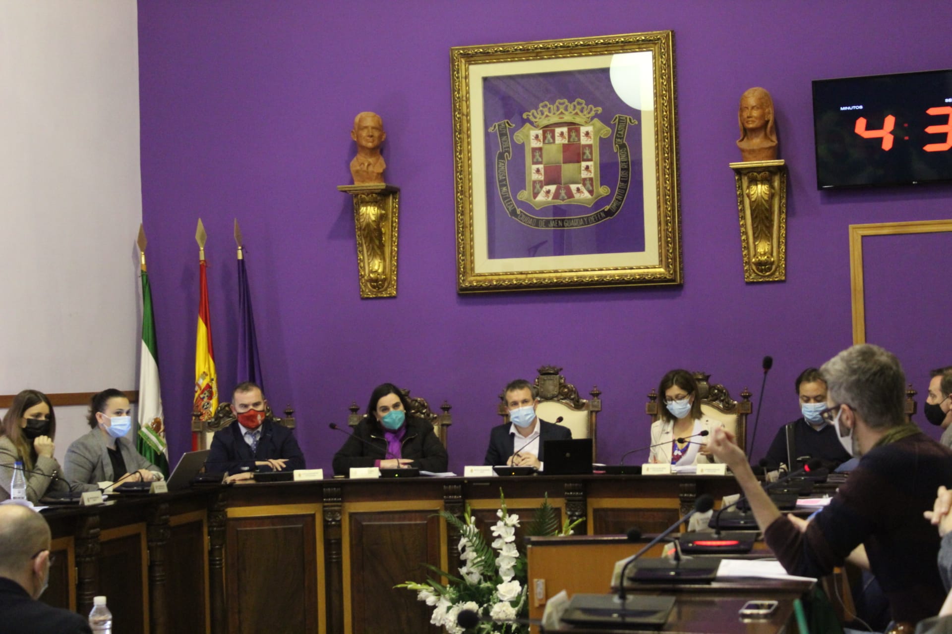 Sesión plenaria en el Ayuntamiento de Jaén capital en una imagen de archivo.