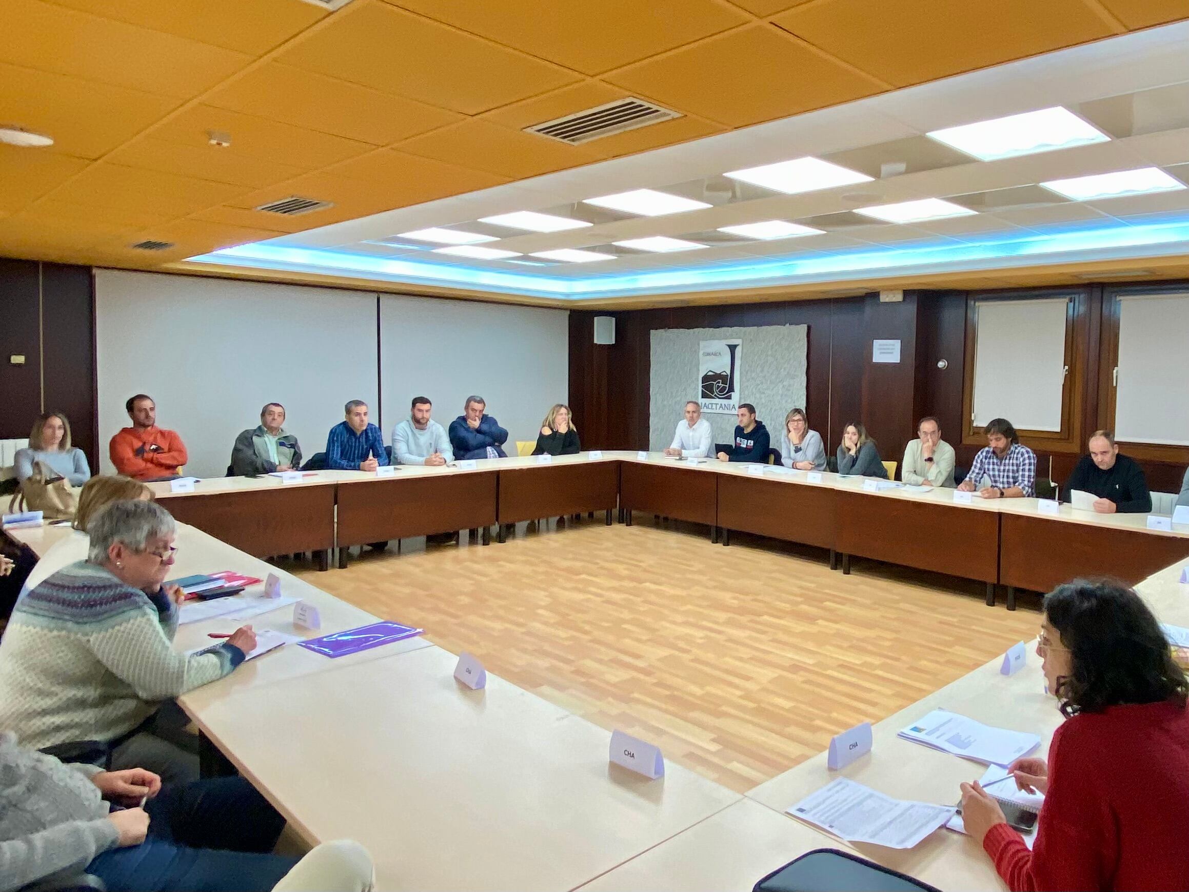Imagen del último pleno de la Comarca de la Jacetania