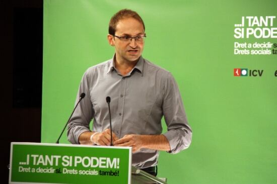 El candidat d'ICV-EUiA a les eleccions al Parlament, Joan Herrera