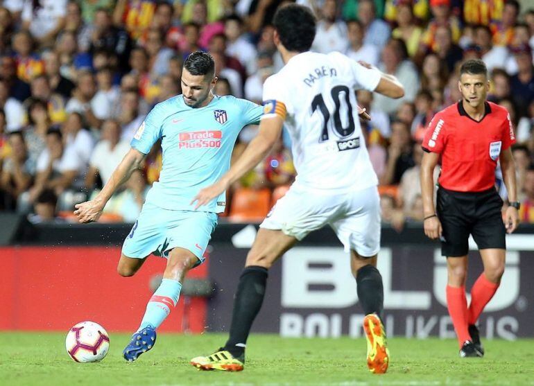 Vitolo, en el partido ante el Valencia