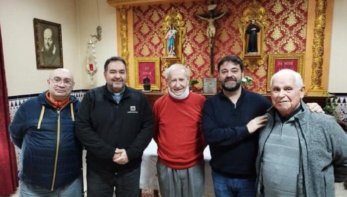 Antonio Rodríguez en la casa Salesiana