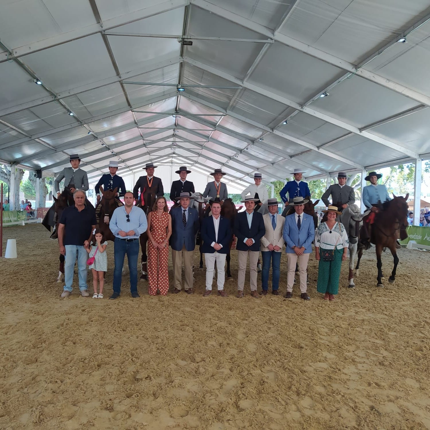 Ganadores del Concurso de Equitación del Trabajo en Anducab 2022.